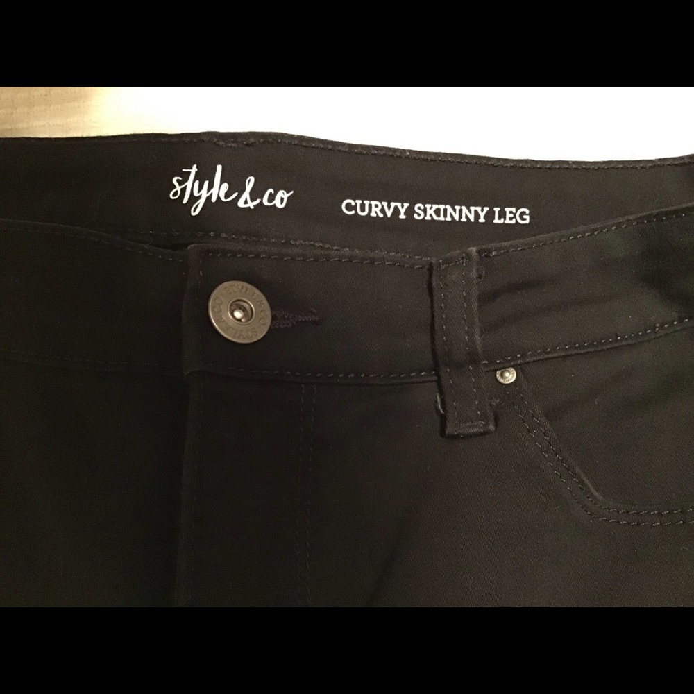 Black Skinny Leg Jeans